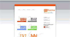 Desktop Screenshot of 20karma.com