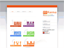 Tablet Screenshot of 20karma.com
